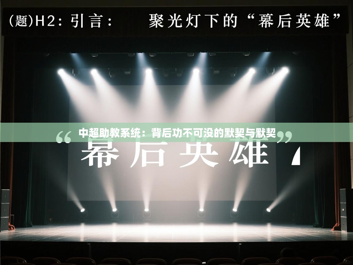中超助教系统：背后功不可没的默契与默契